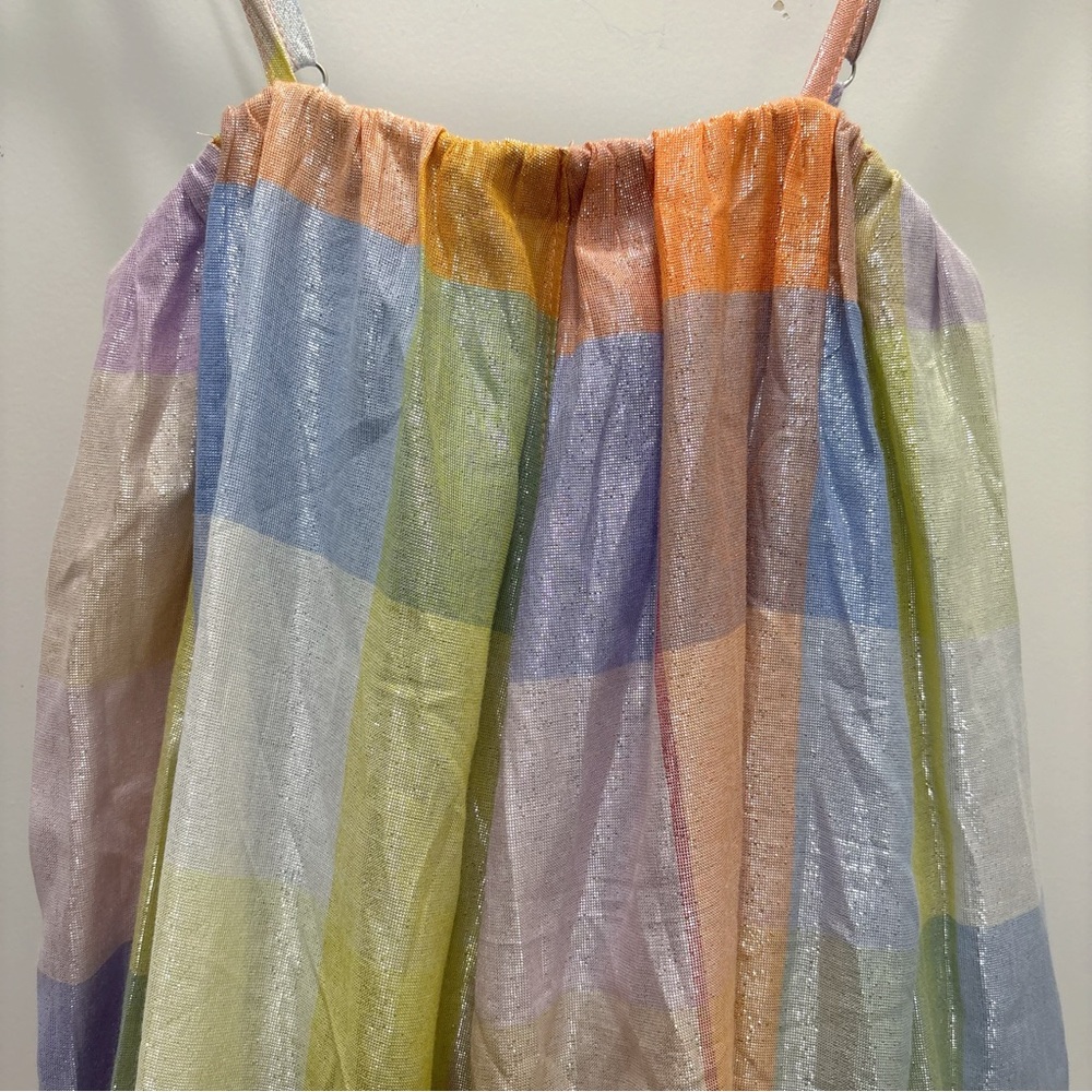 Pilcro Anthropologie Iridescent Patchwork Maxi Dress XS NWT - Picture 3 of 13